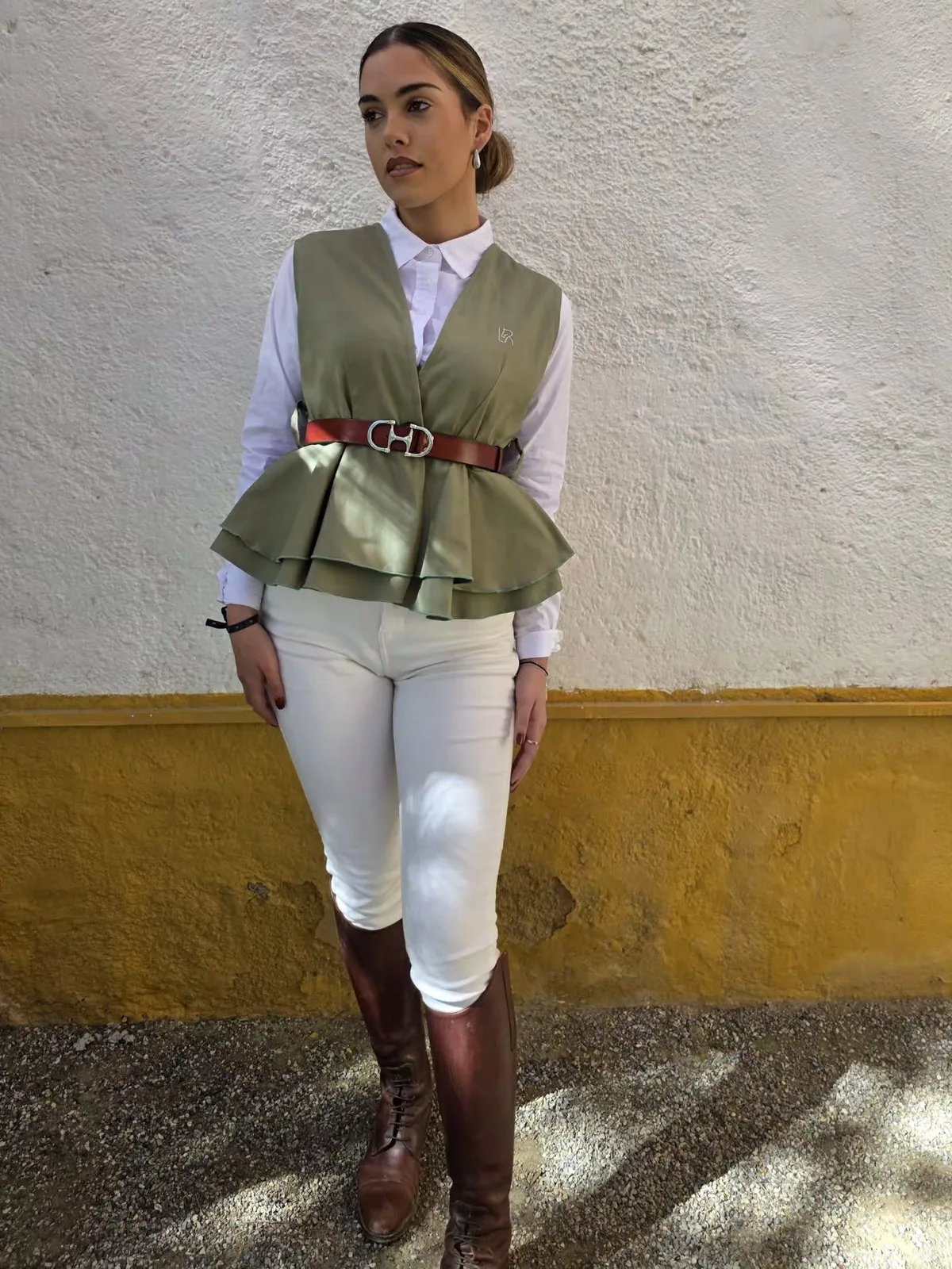 Chaleco Rivas Ecuestre verde primavera — foto 2